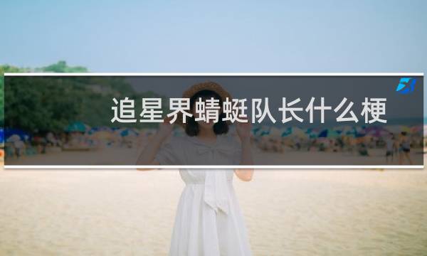 追星界蜻蜓队长什么梗