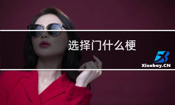 选择门什么梗
