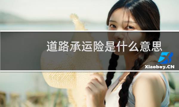 道路承运险是什么意思图片