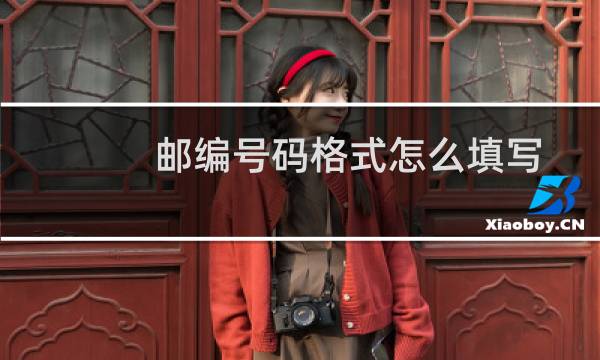 邮编号码格式怎么填写