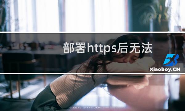 部署https后无法打开网站