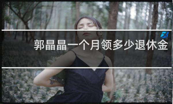 郭晶晶一个月领多少退休金