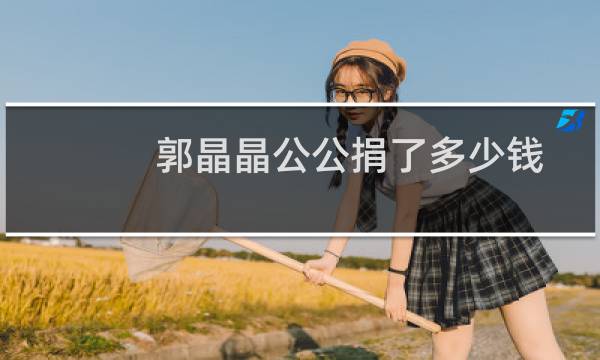 郭晶晶公公捐了多少钱