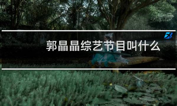 郭晶晶综艺节目叫什么