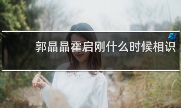 郭晶晶霍启刚什么时候相识