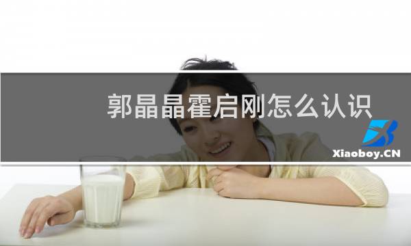 郭晶晶霍启刚怎么认识