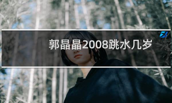 郭晶晶2008跳水几岁