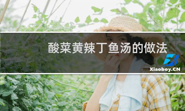 酸菜黄辣丁鱼汤的做法