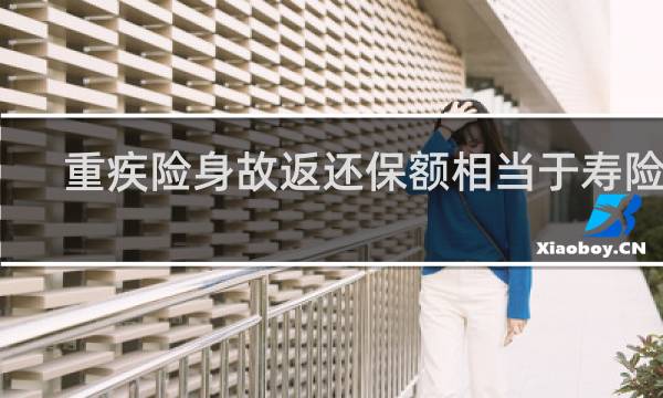 重疾险身故返还保额相当于寿险吗