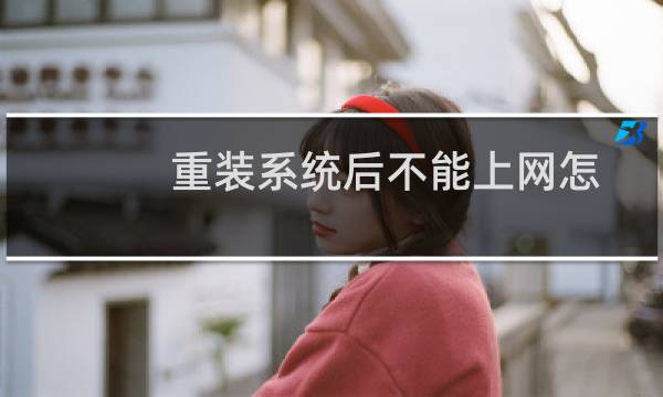 重装系统后不能上网怎么办？？？