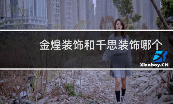 金煌装饰和千思装饰哪个好图片