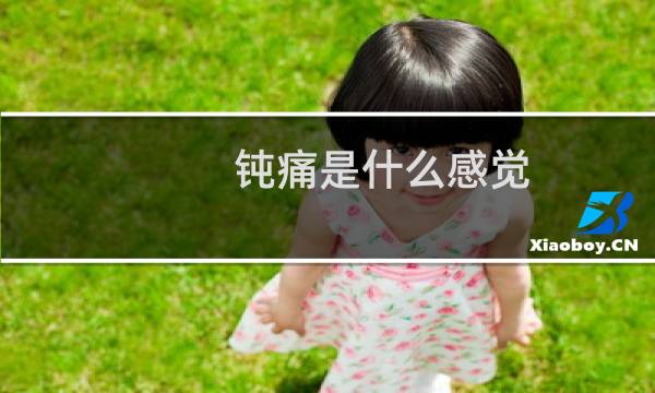 钝痛是什么感觉（钝痛是什么感觉）图片