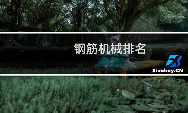 钢筋机械排名
