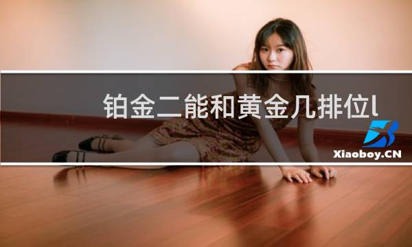 铂金二能和黄金几排位lol图片