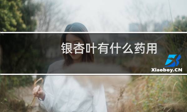 银杏叶有什么药用