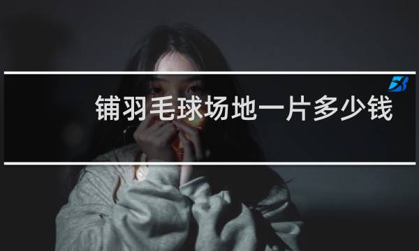 铺羽毛球场地一片多少钱