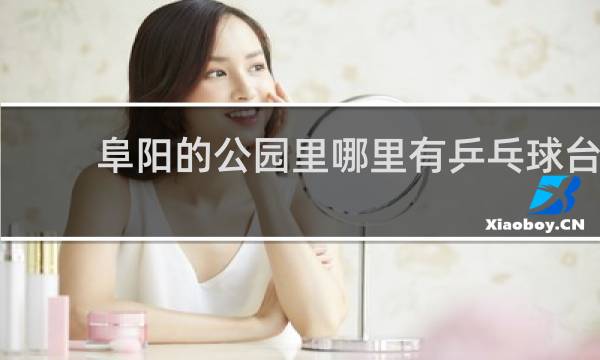 阜阳的公园里哪里有乒乓球台