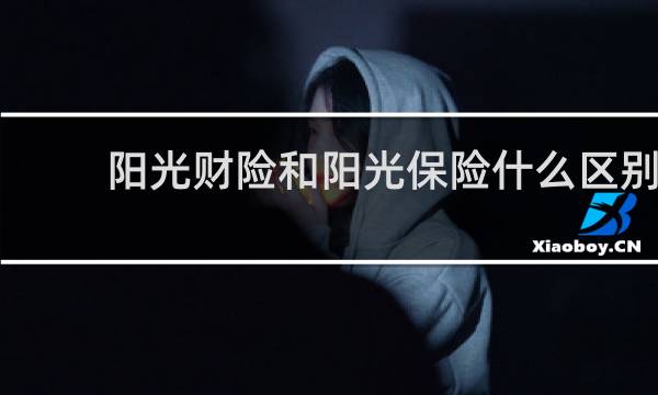 阳光财险和阳光保险什么区别