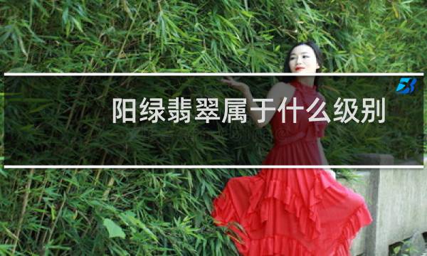 阳绿翡翠属于什么级别