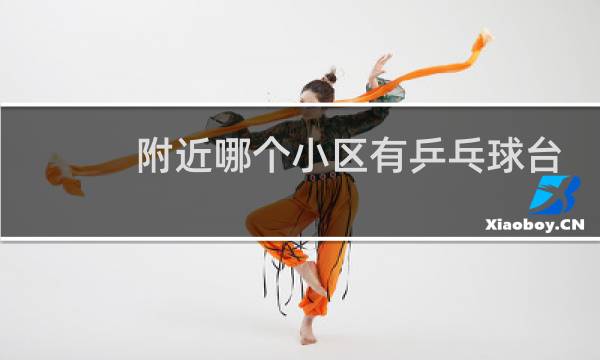 附近哪个小区有乒乓球台