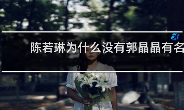 陈若琳为什么没有郭晶晶有名