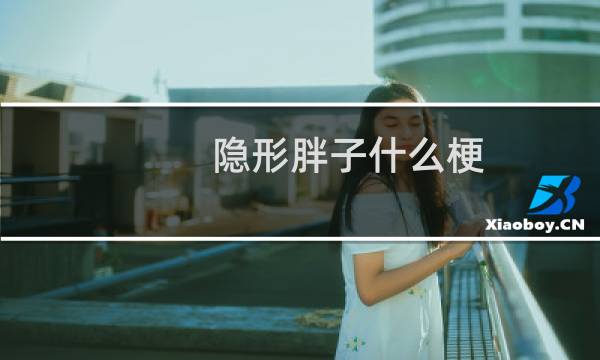 隐形胖子什么梗