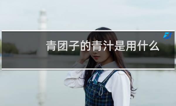 青团子的青汁是用什么做(青团子的青汁怎么来的)