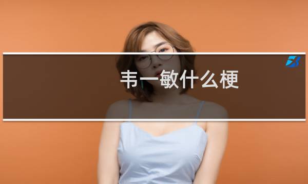 韦一敏什么梗？什么梗