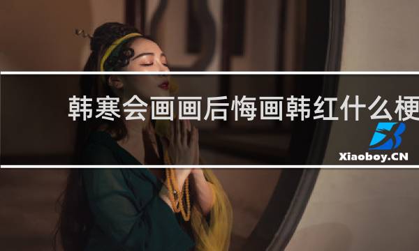 韩寒会画画后悔画韩红什么梗