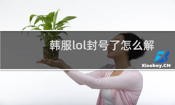 韩服lol封号了怎么解冻图片