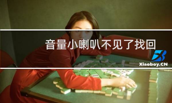音量小喇叭不见了找回方法