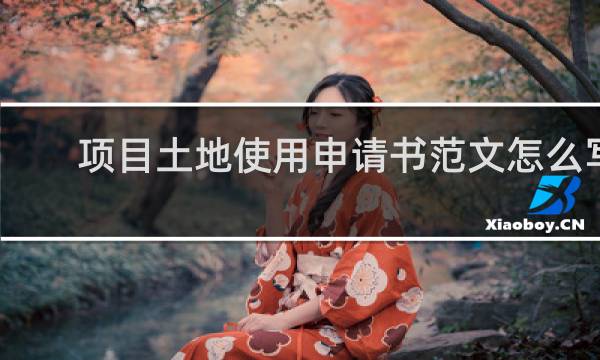 项目土地使用申请书范文怎么写