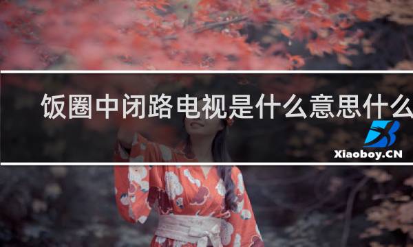 饭圈中闭路电视是什么意思什么梗