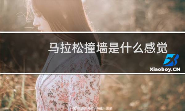马拉松撞墙是什么感觉