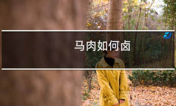 马肉如何卤