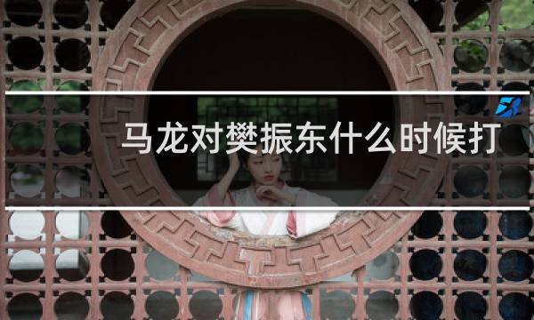 马龙对樊振东什么时候打