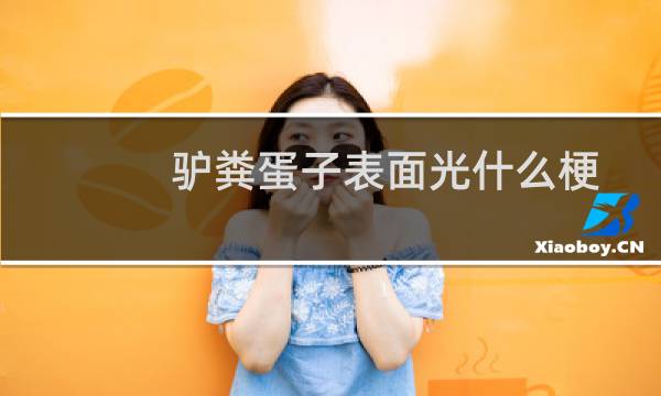 驴粪蛋子表面光什么梗