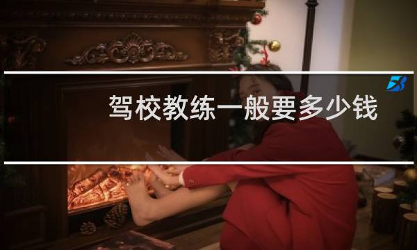 驾校教练一般要多少钱