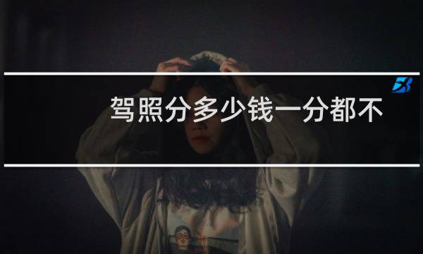 驾照分多少钱一分都不要买卖（否则后果很严重）图片