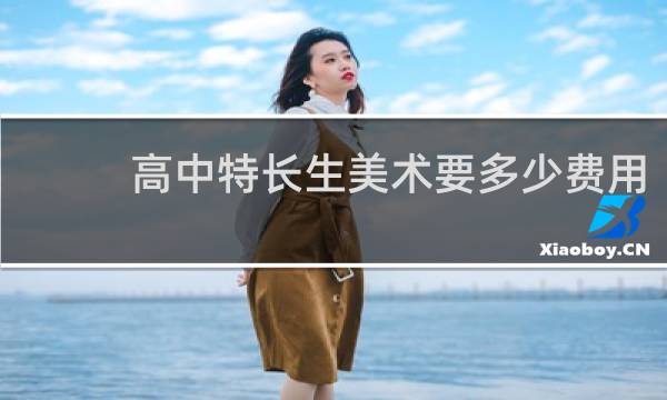 高中特长生美术要多少费用