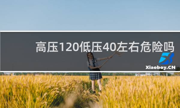 高压120低压40左右危险吗