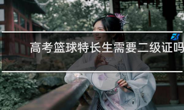 高考篮球特长生需要二级证吗