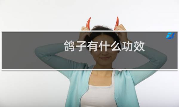 鸽子有什么功效