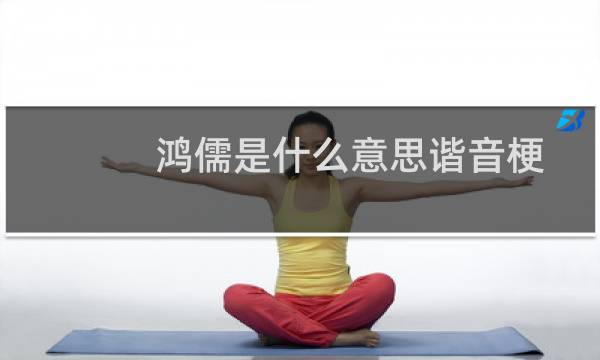 鸿儒是什么意思谐音梗，贴吧吴涛鸿儒什么梗asoul什么梗