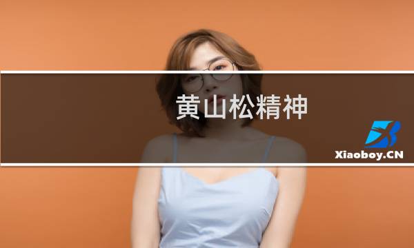 黄山松精神