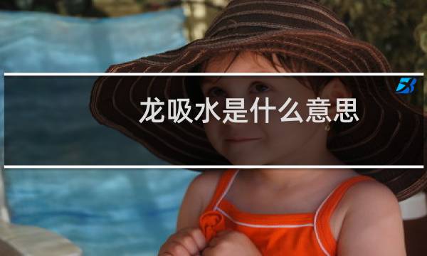 龙吸水是什么意思，还有什么污的含义吗什么梗