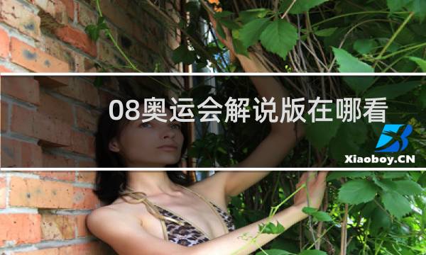 08奥运会解说版在哪看