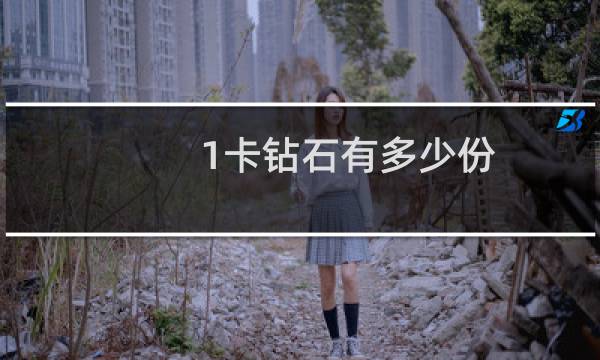 1卡钻石有多少份