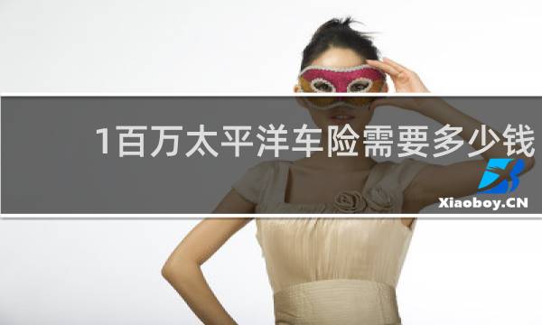 1百万太平洋车险需要多少钱
