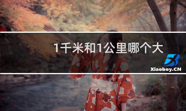 1千米和1公里哪个大